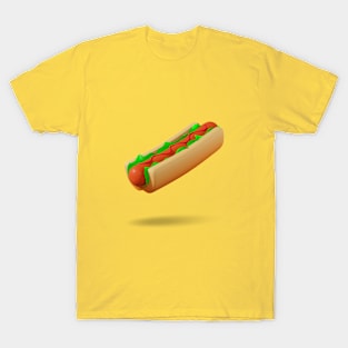 3D Hot Dog T-Shirt